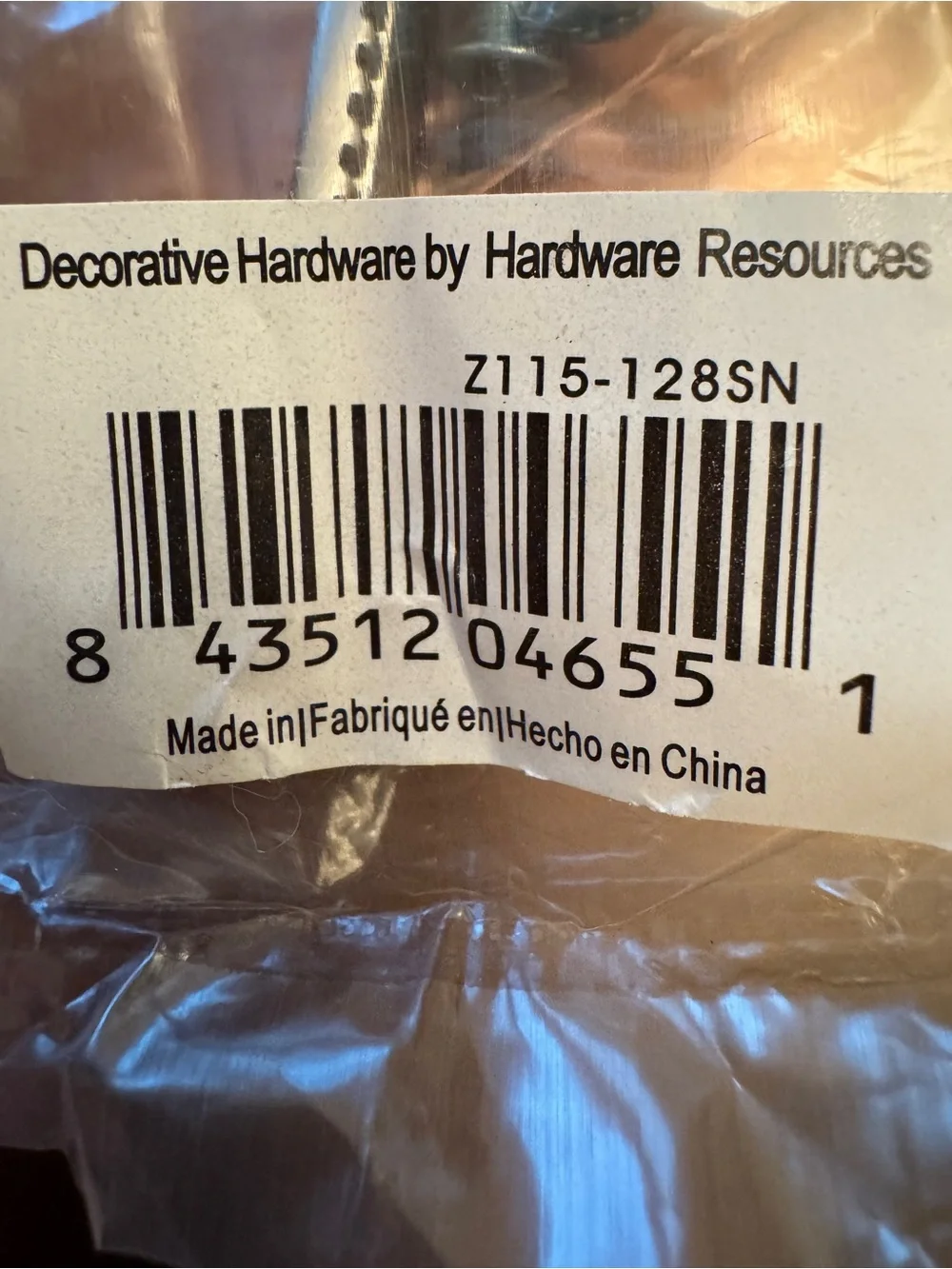 Elements by Hardware Resources sleek drawer